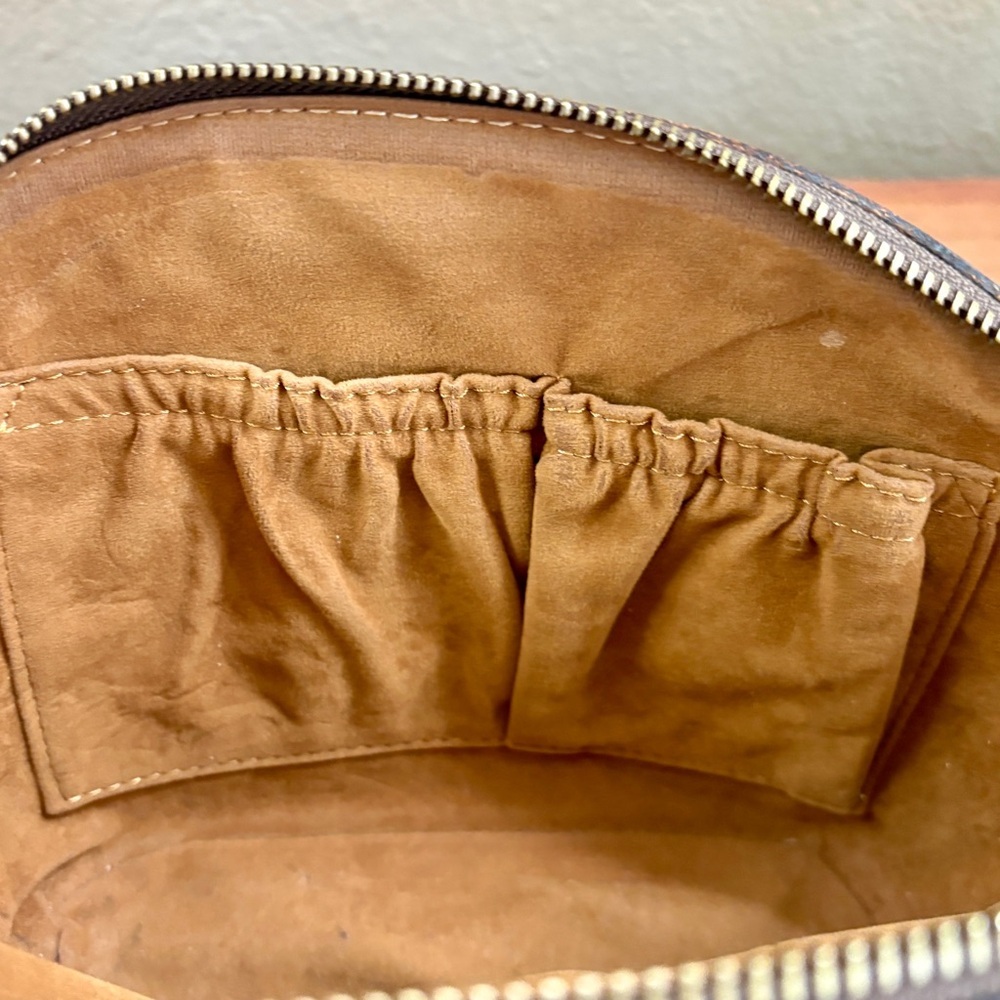 Patricia Nash Lavoria Brown Leather Top Zip Crossbody Bag - No Chain or Strap - Picture 7 of 16